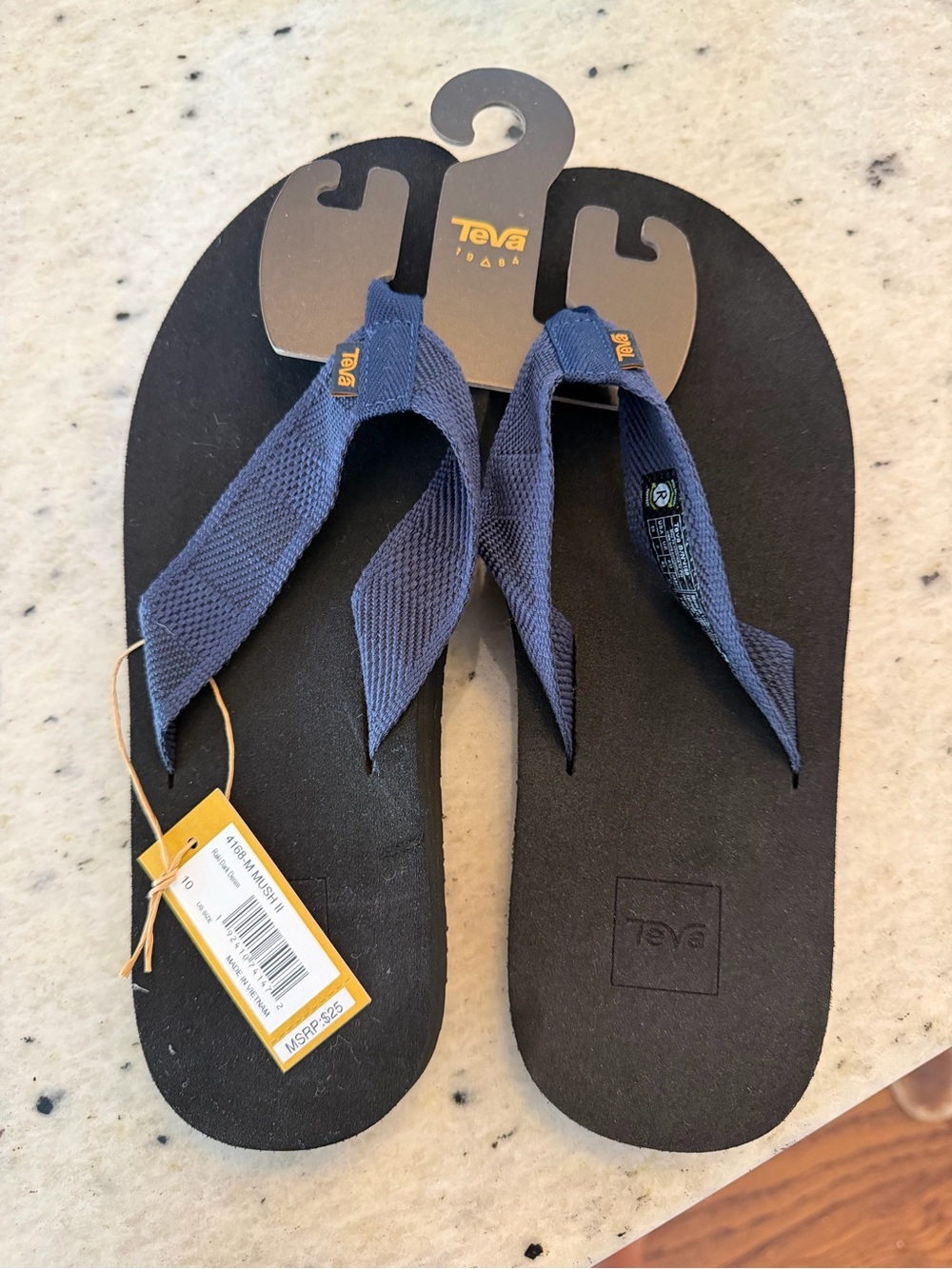 Teva Navy Mush Flip Flops